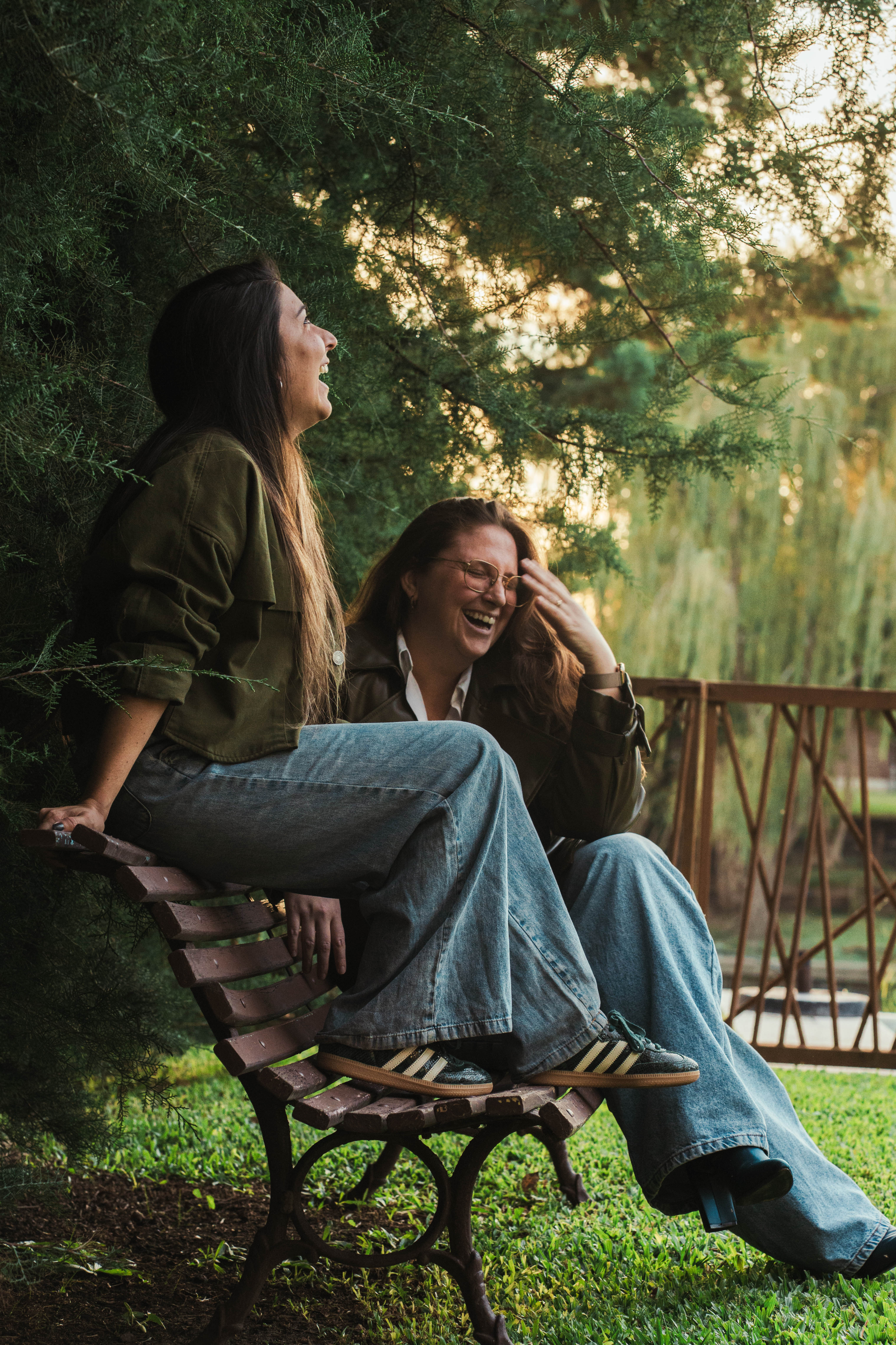 Two women in the studio